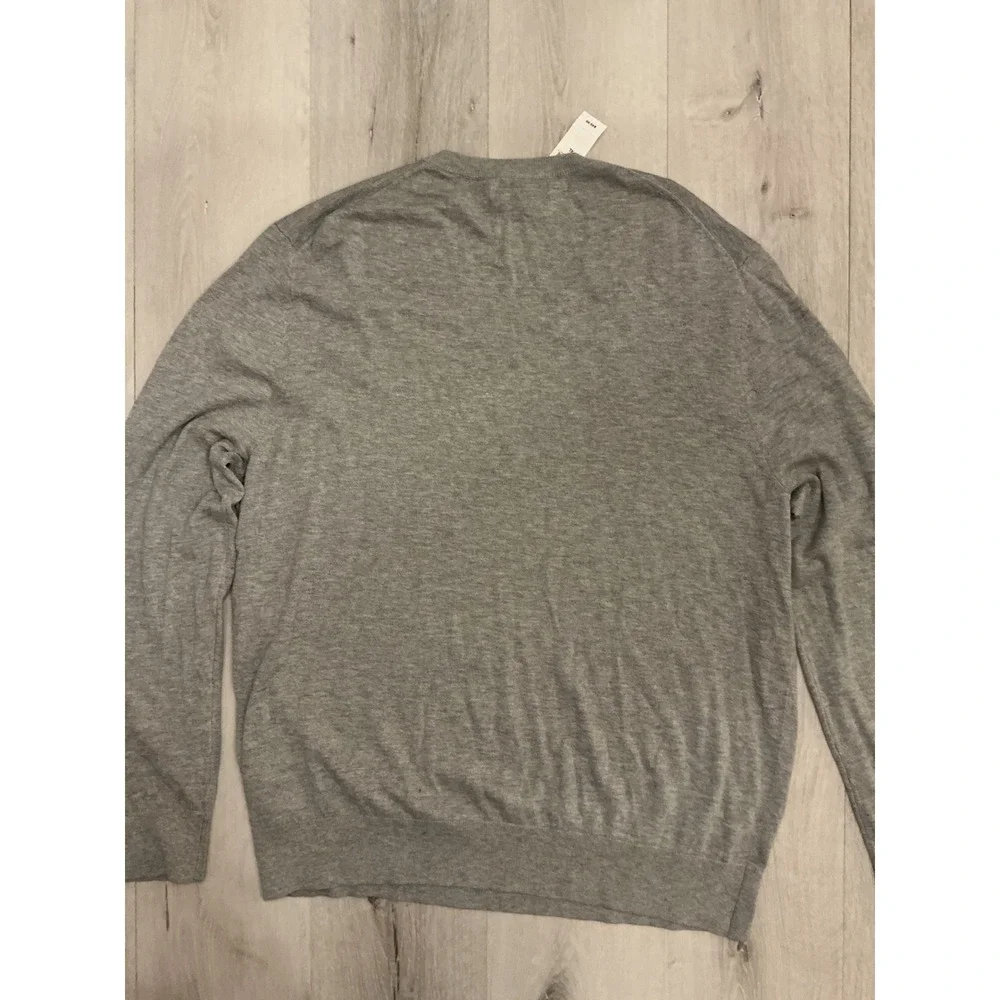 Banana Republic‎ Luxe Sweater Collection V Neck Gray XL New With Tags